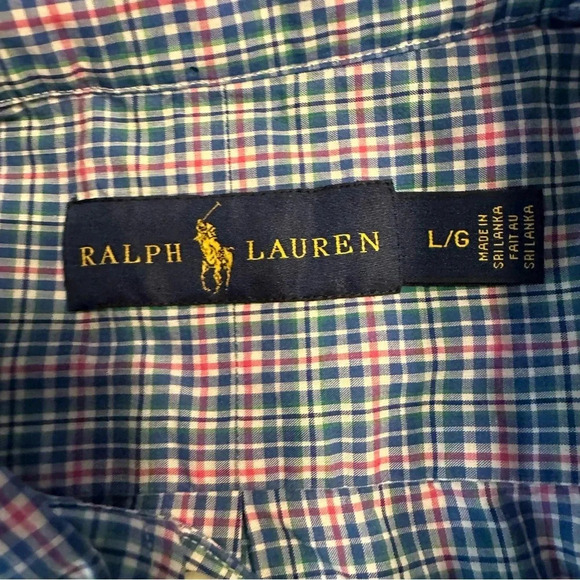 Polo Ralph Lauren Multi-Color Checkered Button Up Shirt - Men's size L(g) - Picture 4 of 11
